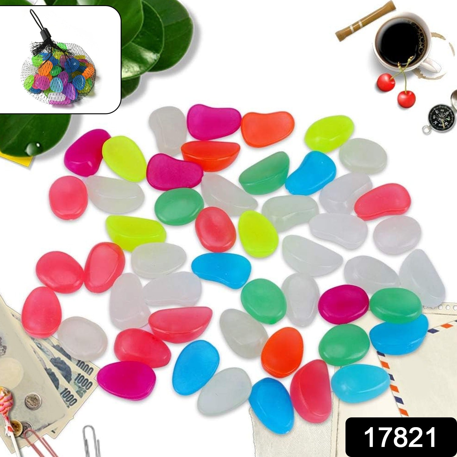 Multi-Color Decorative Stone for Garden / Lawn / Aquarium Fish Tank Gravel / Flower Pots Decoration Pebbles for Fish Bowl & All Purpose Attractive Stone Set Multi-Color Decorative Stone for Garden / Lawn / Aquarium Fish Tank Gravel / Flower Pots Decoration Pebbles for Fish Bowl & All Purpose Attractive Stone Set